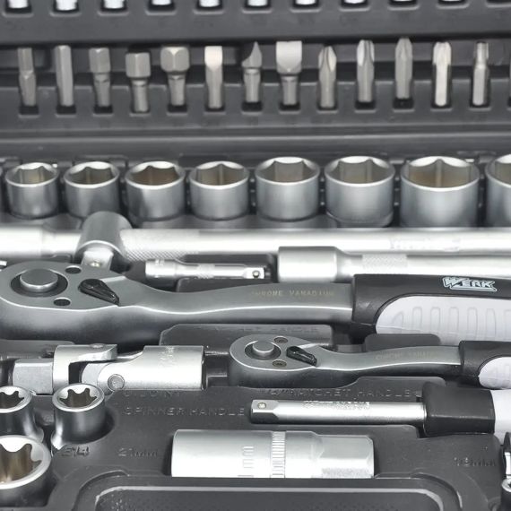 Набір інструментів професiйний 1/2" i 1/4" 82 од. WERK | Зображення 5