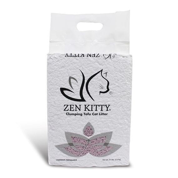 Соевый наполнитель с ароматом лаванды ZenKitty Clumping Tofu Lavender, 5.5 л