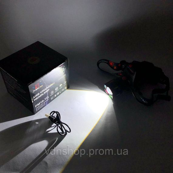 Фонарифонарь налобный светодиодный сверхмощный SY-8087-PM10-TG, Яркий светодиодный мощный фонарь DS-77 | Зображення 6