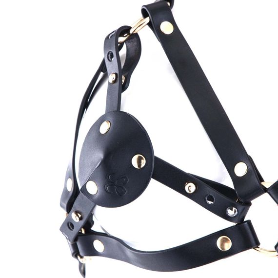Портупея на груди LOCKINK SEVANDA Queen Chest Harness with Removable Bra Чорна One Size | Зображення 4
