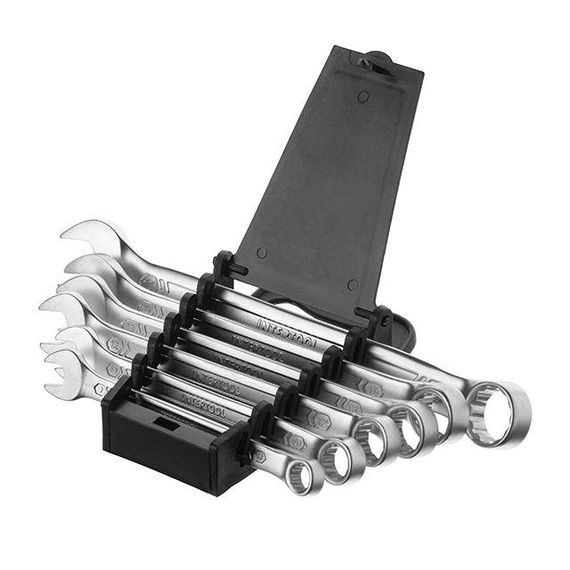 Набір ключів комбінованих 6 од., STORM, 8-17 мм, Cr-V INTERTOOL XT-1001 | Зображення 1