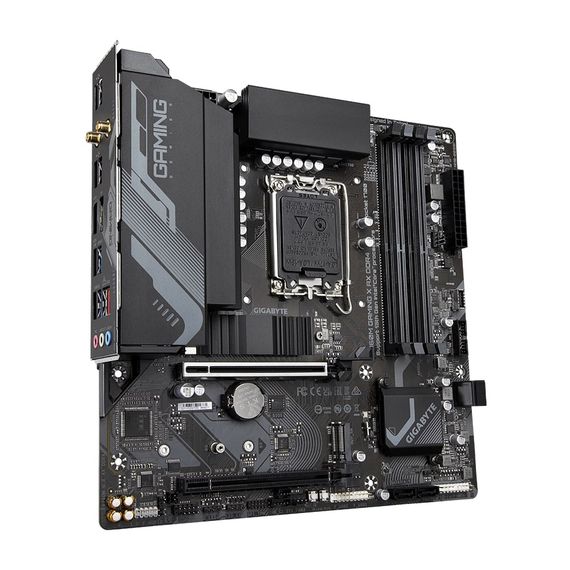 Материнская плата GIGABYTE B760M GAMING X AX s1700 B760 4xDDR5 M.2 HDMI DP Wi-Fi BT mATX B760M_GAMING_X_AX | Зображення 1