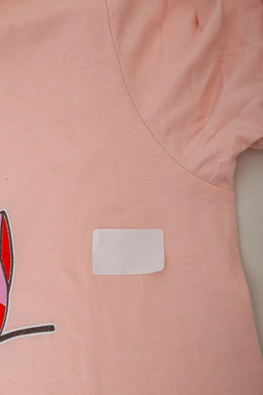 Пижама женская с принтом  -уценка, цвет персиковый, 243R1602-008-U-9 | Зображення 6