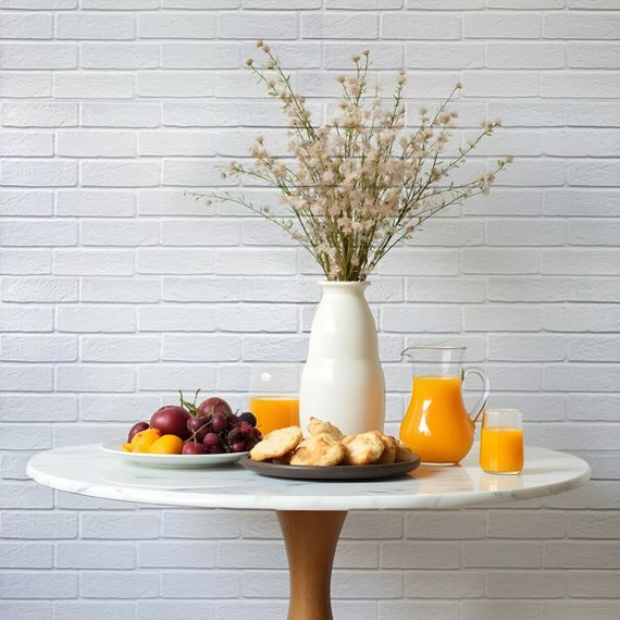 Декоративна ПВХ панель біла цегла 960х480х4мм SW-00001427 | Зображення 6