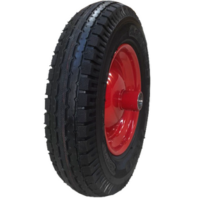 Колесо пневматическое 4х8 без оси 20мм 4PR Красный диск, ЦВЕТОК PRO