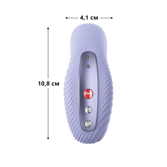 Накладний вібратор Fun Factory LAYA III soft violet, ефект постукування пальцем | Зображення 1