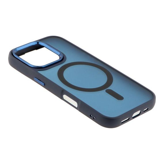 Чохол TPU+PC Space Magnetic Color with Magsafe для iPhone 16 Pro Колір Dark Blue | Зображення 8