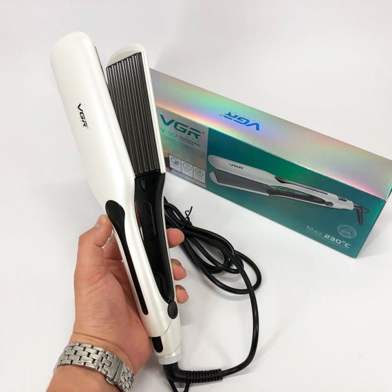 Выпрямитель для волос VGR V-557, Утюжок гофре выпрямитель, Утюжок AN-659 для выравнивания | Зображення 8
