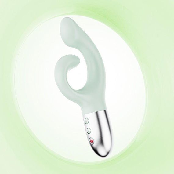 Вібратор-кролик для точки G KISTOY Big G Green, вигнутий відросток, автоматичний підігрів sexstyle | Зображення 4