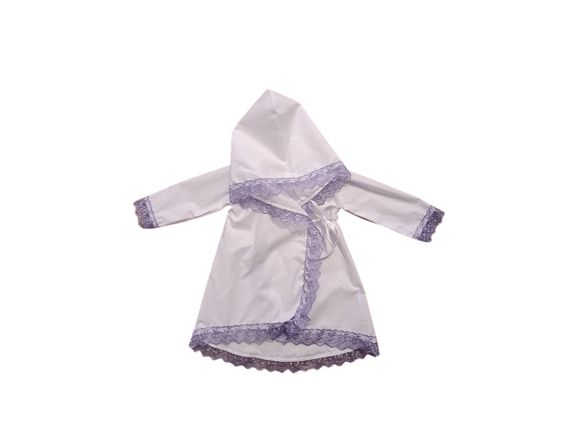 Рубашка крестильная белая хб сорочка для крещения платье 68 (00182) | Зображення 2