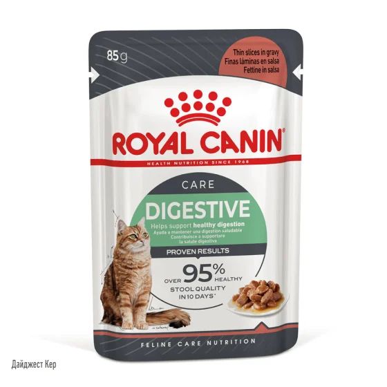 Влажный корм Royal Canin Digest Sensitive при чувствительном пищеварении у кошек, кусочки в соусе, 85 г