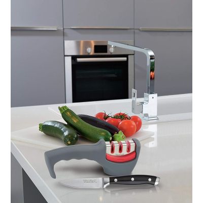 Точилка для ножей Tefal Fresh Kitchen, нержавіюча сталь, пластик, сірий (K2090514) | Зображення 5