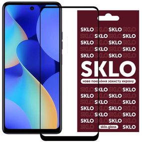 Захисне скло SKLO 3D для TECNO Spark Go 1 / Go 2 Чорний