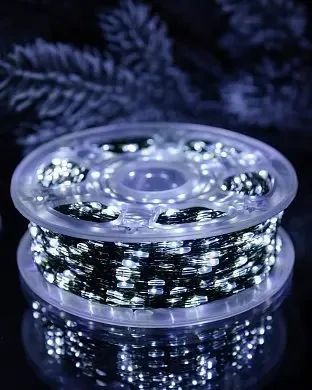 Гирлянда на катушке Роса 50 м,500 LED с пультом  Белый | Зображення 2