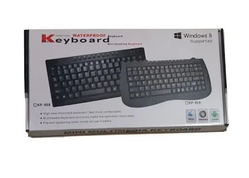 Клавіатура дротова KP-988 mini USB кабель 1.3 м чорний (2549_325) | Зображення 3