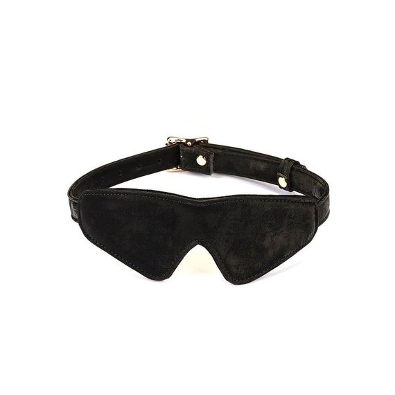 Маска на очі Liebe Seele Boudoir Amor Blindfold Black, щільне прилягання, оксамитовий фініш Sex Aura