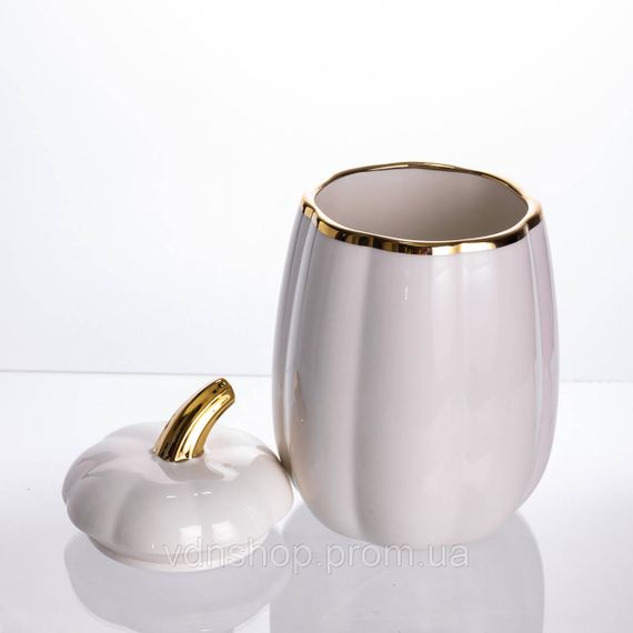 Банка для зберігання Гарбуз порцелянова 2 л з кришкою HP-26-4 | Зображення 1