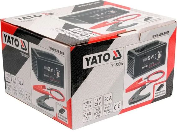 Пусковий зарядний пристрій YATO YT-83052 12/24 | Зображення 1