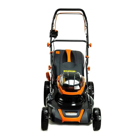 Газонокосарка акумуляторна самохідна GTM BLM48H-SP KIT (48 см, 30-80 мм, 70 л, BL, 18+18 В, комплект) | Зображення 1