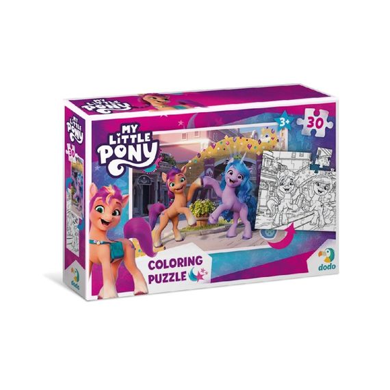 Детские Пазлы 2в1 My Little Pony "Подружки и радуга" DoDo 200134 30 элементов | Зображення 5