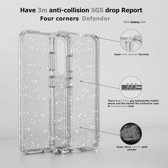 TPU чохол Nova для Samsung Galaxy S24 FE Clear | Зображення 5