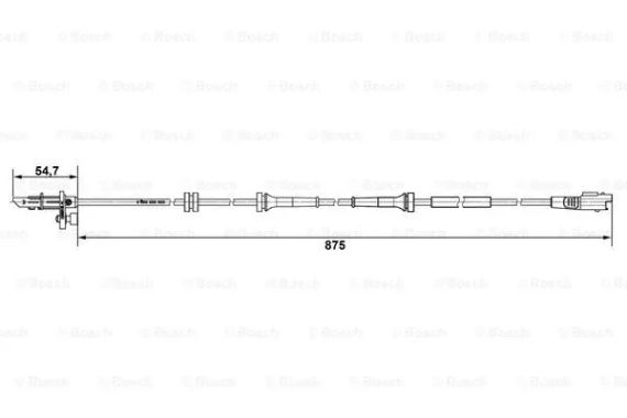 Датчик ABS FIAT SCUDO, PEUGEOT EXPERT, CITROËN JUMPY, BOSCH (0265007790) | Зображення 8