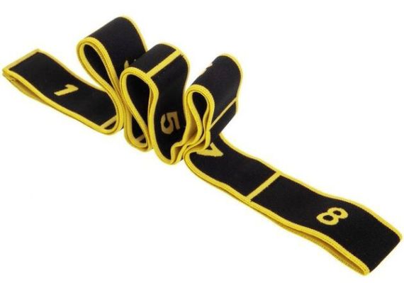 Еспандер стрічковий EasyFit із петлями для тренувань жовтий (MEDIUM) (EF-1683-Y) | Зображення 3