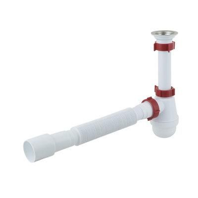 Сифон для умивальника Polmark 1 1/4"X40 З Резьбовим Випуском 40x40/50 PM 40 SF 10 03