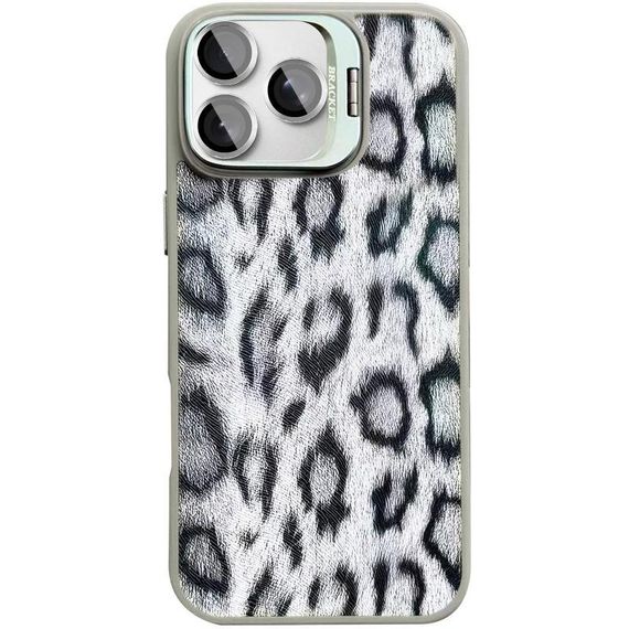 Чохол TPU+PC Wild Leopard with MagSafe and Lens для Apple iPhone 16 Pro (6.3") Grey | Зображення 4