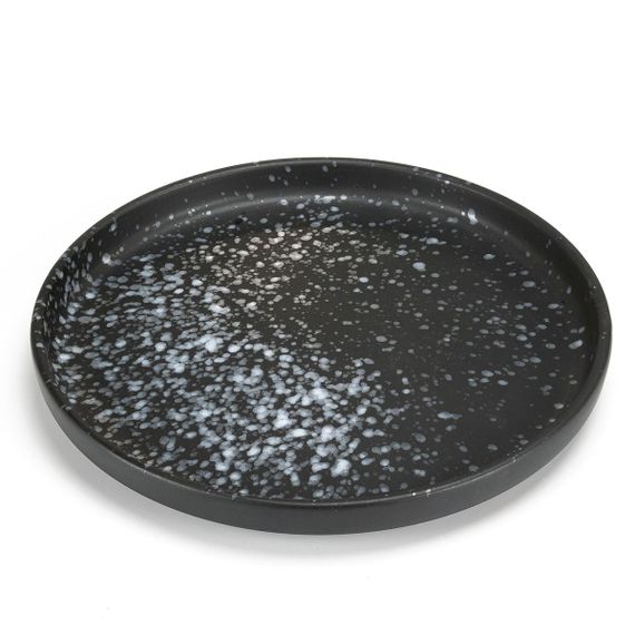 Тарілка десертна Holmer Volcano DP-01205-BD 20.5 см чорна | Зображення 2