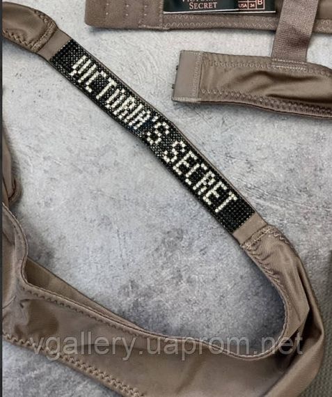 Трусики женские Victoria’s Secret Brazilian VERY SEXY Стразы Виктория Сикрет Бразилиан Коричневый, L | Зображення 2