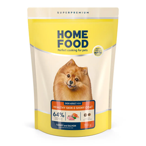 Сухий корм Home Food для собак маленьких порід, індичка та лосось 700г
