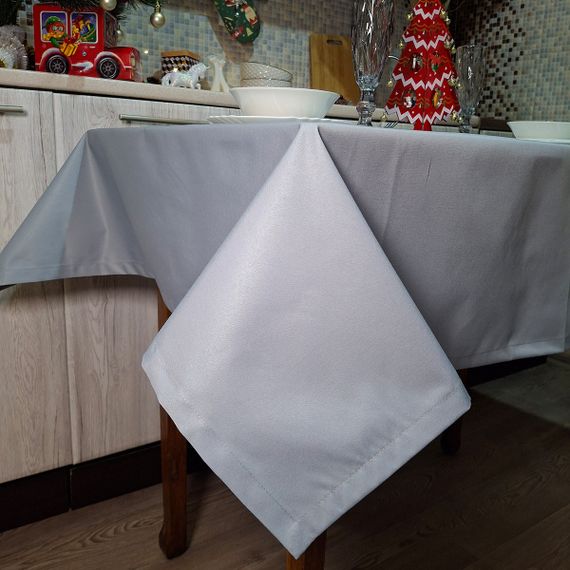 Скатертина SoundSleep Loisa водостійка 110х140 см сіра (2800004658379) | Зображення 2