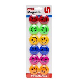 Магнит для доски "Смайлик" COLOR-IT X-3012 диаметр 3 см