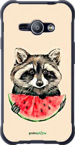 Чохол на Samsung Galaxy J1 Ace J110H Єнотик з кавуном "4605t-215-2448"