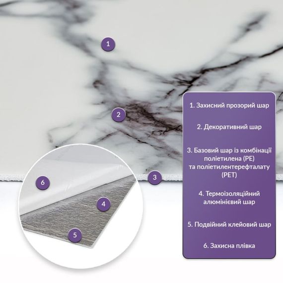 Самоклеюча стінова PET плитка у рулоні 600*3000*2mm (D) SW-00002428 | Зображення 1