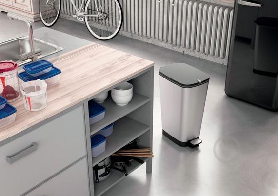 Контейнер для мусора с педалью KIS (Кис) Chic Bin L 45 л (8071900) Серебристый | Зображення 9