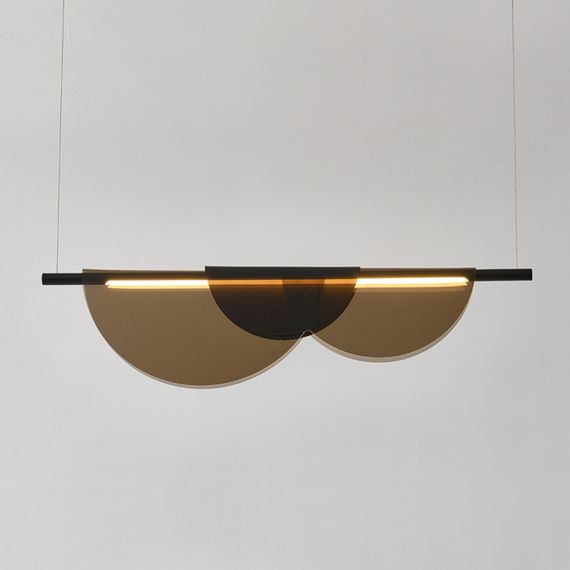 Люстра світлодіодна підвісна LED світильник для квартири на стелю лед 26765 Чорний 30-215х100х100 см.