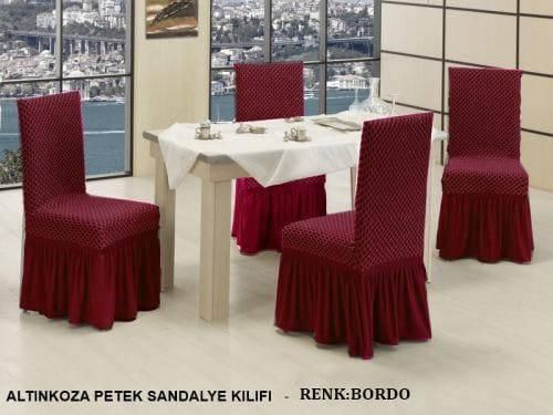 Чохли на диван або крісло універсальні Altinkoza Bordo набір 6шт