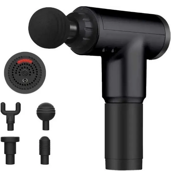 Масажер із 6 швидкостями, Масажер із USB Fascial Gun FH-320 для розминки м'язів   знижка | Зображення 2