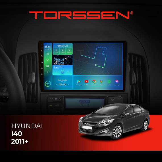 Штатна магнітола Torssen Hyundai i40 2011+ F9464 4G Carplay DSP
