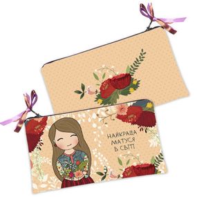 Косметичка жіноча Найкраща матуся в світі 20х12 см (K_FLG032_U)