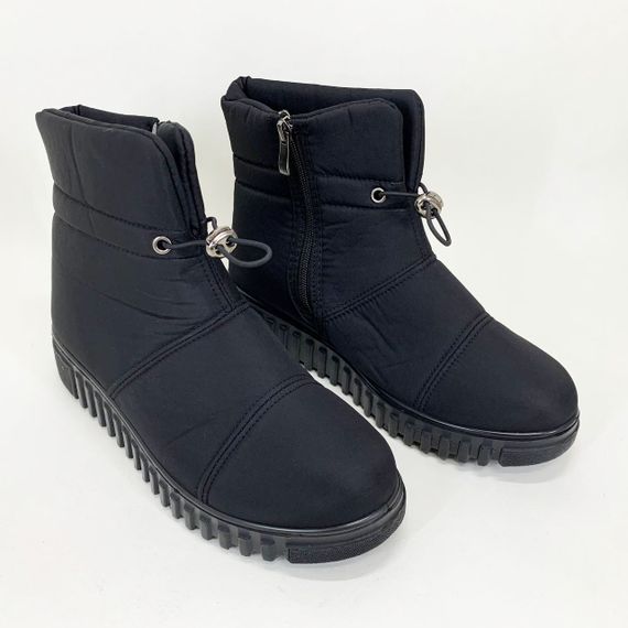 Черевики жіночі зимові утеплені 38р 25см, Калоші утеплені чорного кольору | Зображення 2