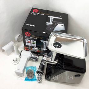 Побутова м'ясорубка Помічниця DOMOTEC MS-2024 3000 Вт, М'ясорубка система реверсу JN-38