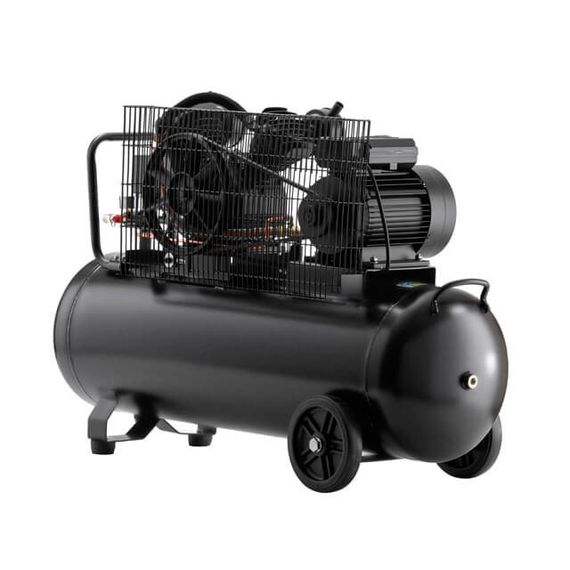 Компресор 100 л, 3 кВт, 220 В, 10 aтм, 500 л/хв., 2 циліндри, STORM INTERTOOL PT-0014 | Зображення 3