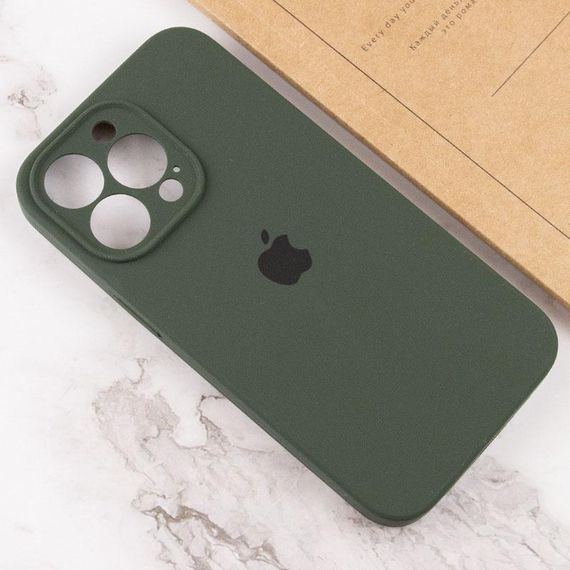 Чохол Silicone Case Full Camera Protective (AA) для Apple iPhone 13 Pro (6.1") Зелений / Cyprus Green | Зображення 3