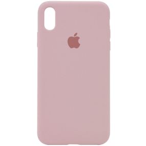 Чехол Silicone Case Full Protective (AA) для Apple iPhone XS Max (6.5") Розовый / Pink Sand
