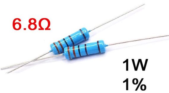 Резистор постійний 1W 6,8 Ом ( 6,8Ω ) 1% металооксидний | Зображення 3
