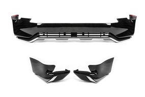 Накладки на передній і задній бампер Jaos V1 (2017-) Чорний колір для Toyota Land Cruiser Prado 150