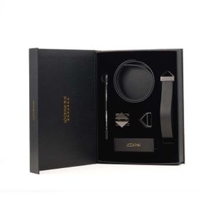 Поводок LOCKINK Tied Collar with Leash Set - Black sexstyle